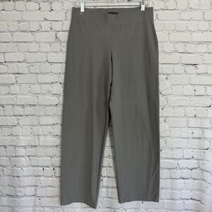 Eileen Fisher Pants Washable Stretch Crepe Pull On, Smoke Gray M